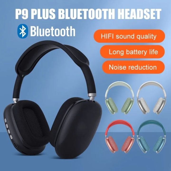 "P9 Plus Wireless Bluetooth Headphones – HiFi Sound, Noise Cancelling, Long Battery Life"