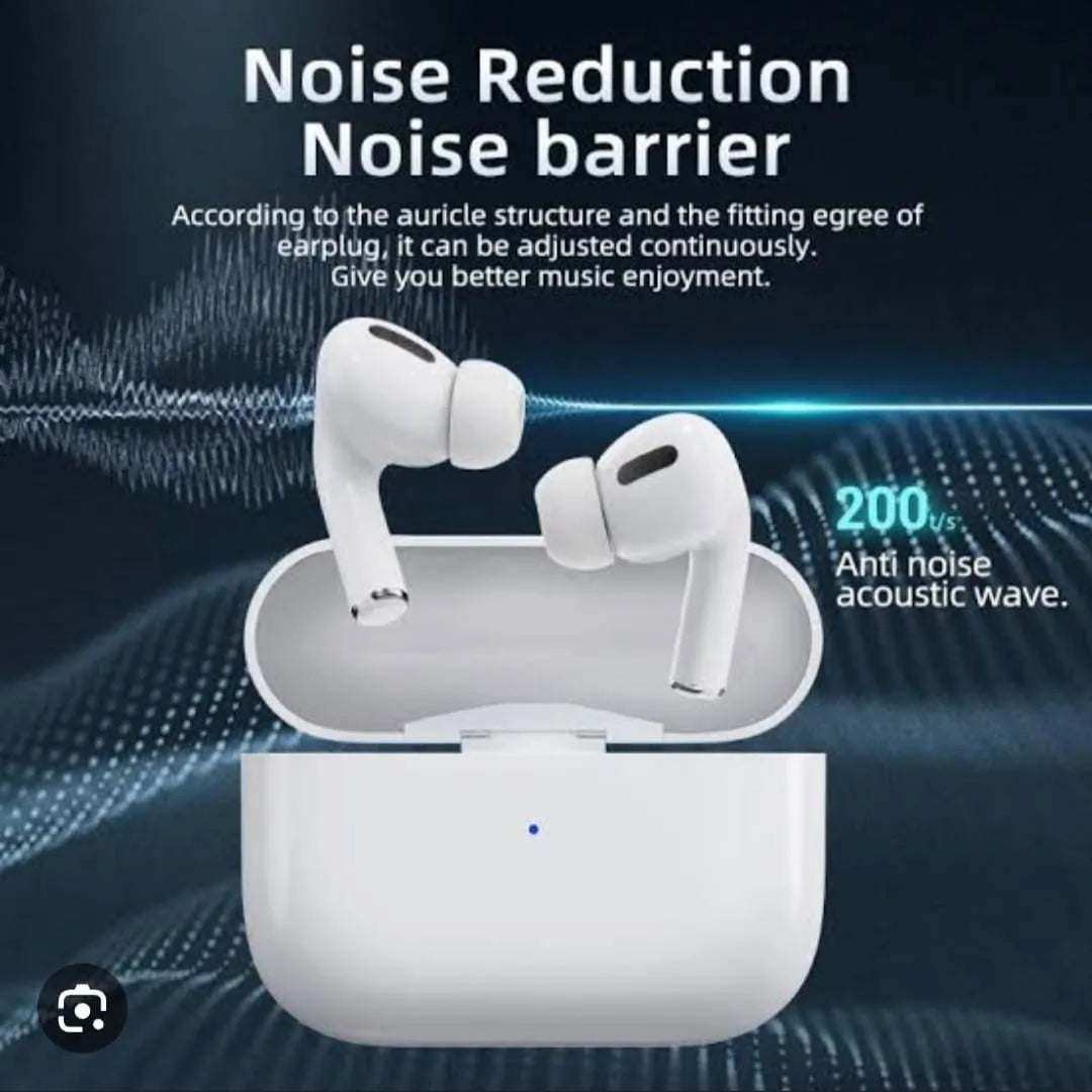 Airpods Air Pro 3rd Gen TWS (True Wireless Stereo) Bluetooth Earbuds Dual Earphones Headset (Connect With All Bluetooth Devices).BLUETOOTH handfree